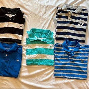 Aeropostale Men's Polo Shirt Set - Black, Blue, Gray, Teal